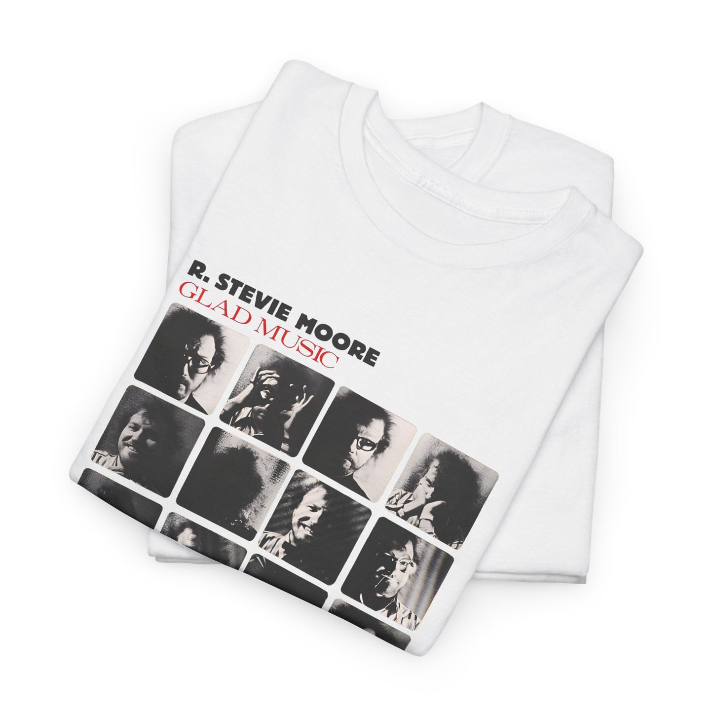 1986 glad music by r stevie moore album cover custom edit tshirt