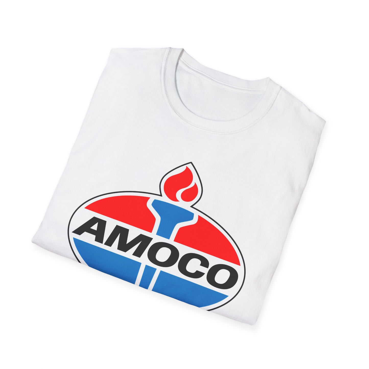 amoco oil company logo tshirt