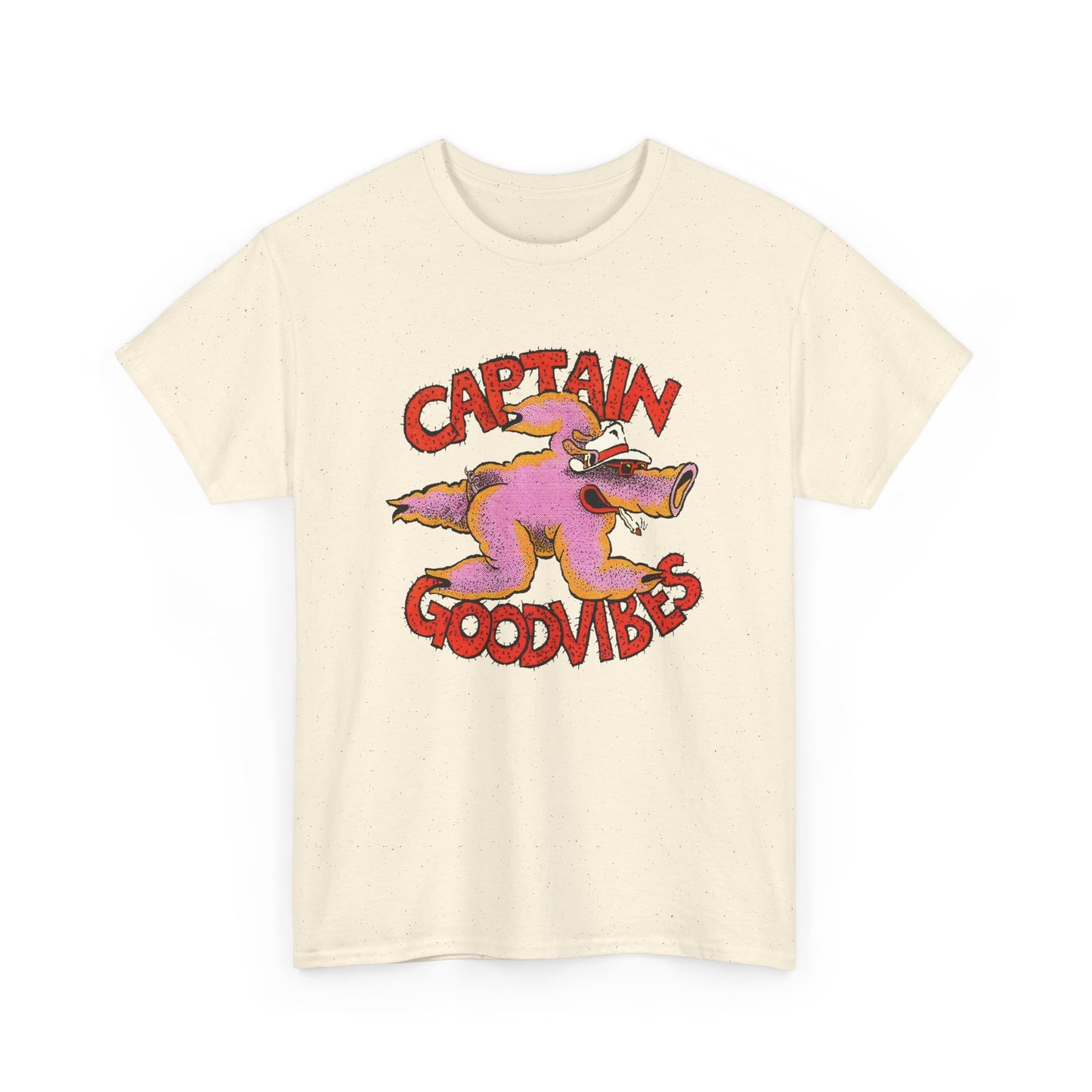 1970s australian surf counter culture illustration by tony edwards captain goodvibes reproduction tshirt