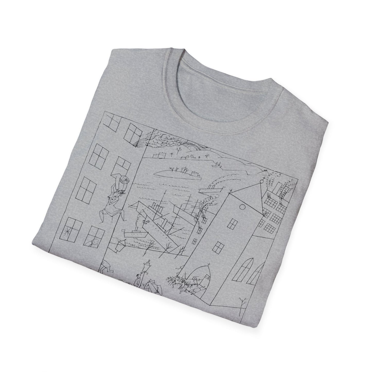 1915 drawing george grosz riot of the insane on a tshirt, ships from the UK