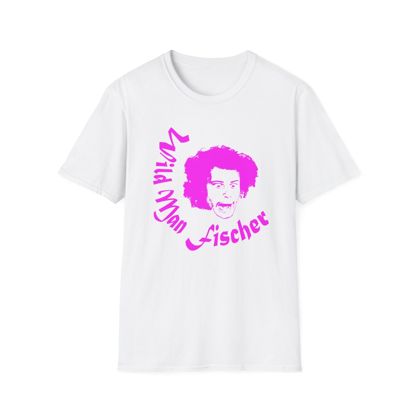 wild man fischer pink stencil tshirt