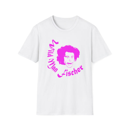 wild man fischer pink stencil tshirt