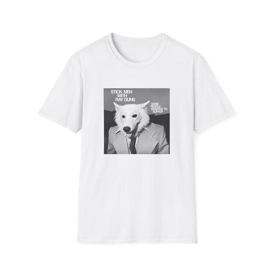 stick men with ray guns some people deserve to suffer 1980s texas punk band tshirt