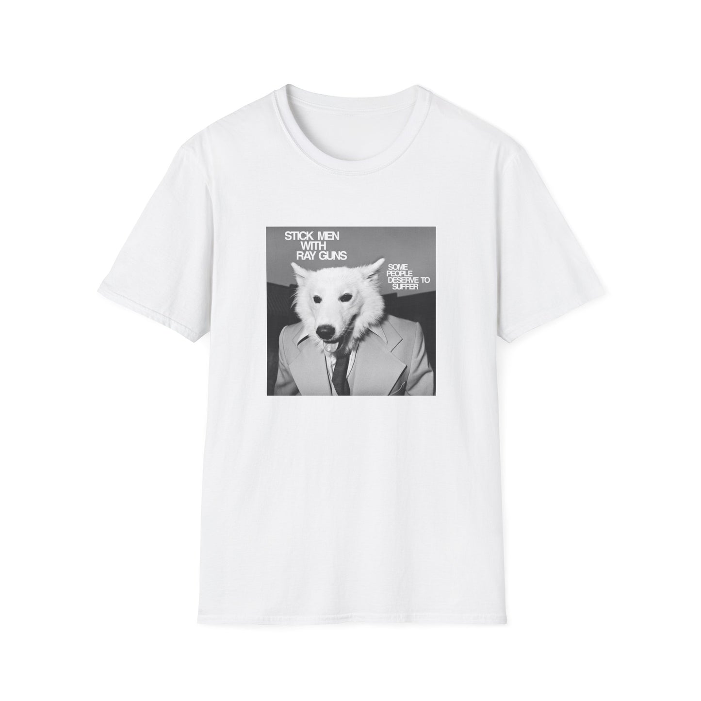 stick men with ray guns some people deserve to suffer 1980s texas punk band tshirt