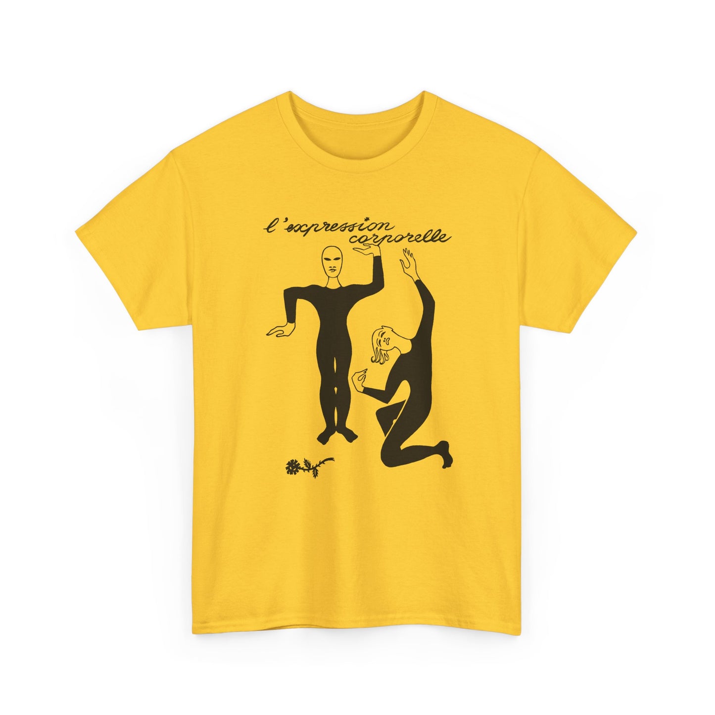 1968 french illustration of mimes from initiation au mime reproduction tshirt