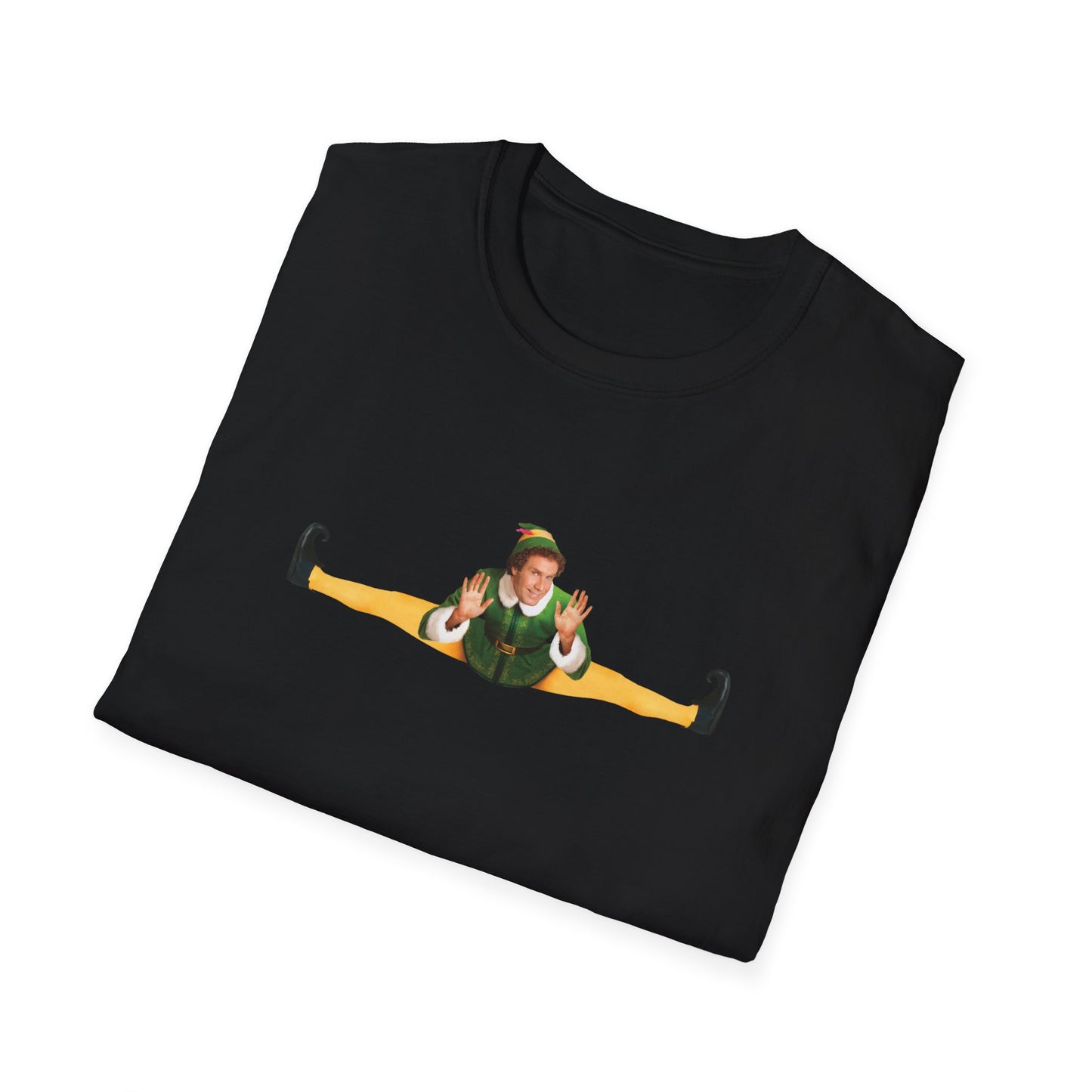 elf 2003 will ferrell doing the splits christmas tshirt