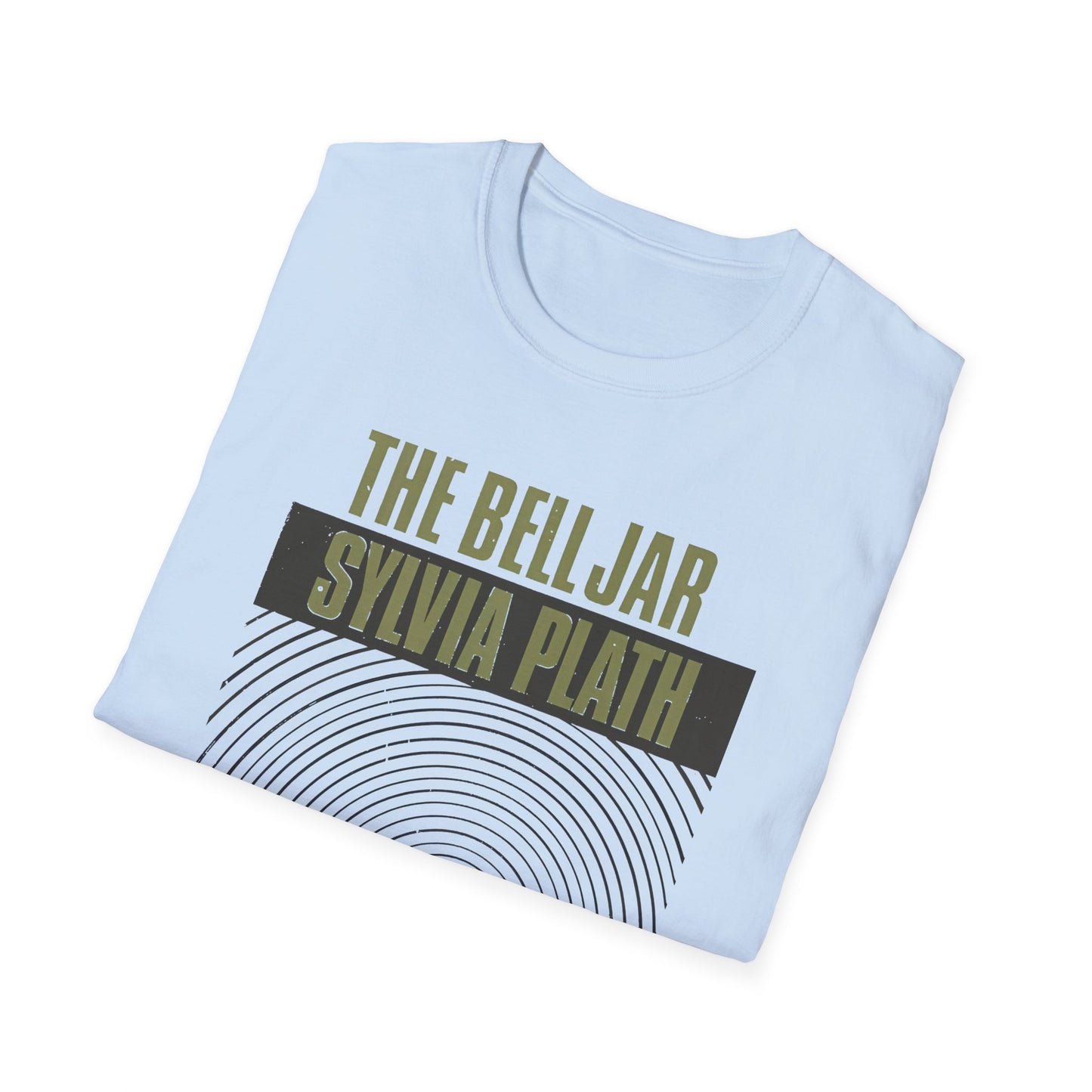 1963 book by sylvia plath the bell jar book cover tshirt