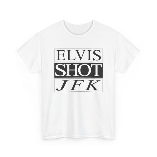 vintage elvis shot jfk from french cult film la haine reproduction graphic tshirt