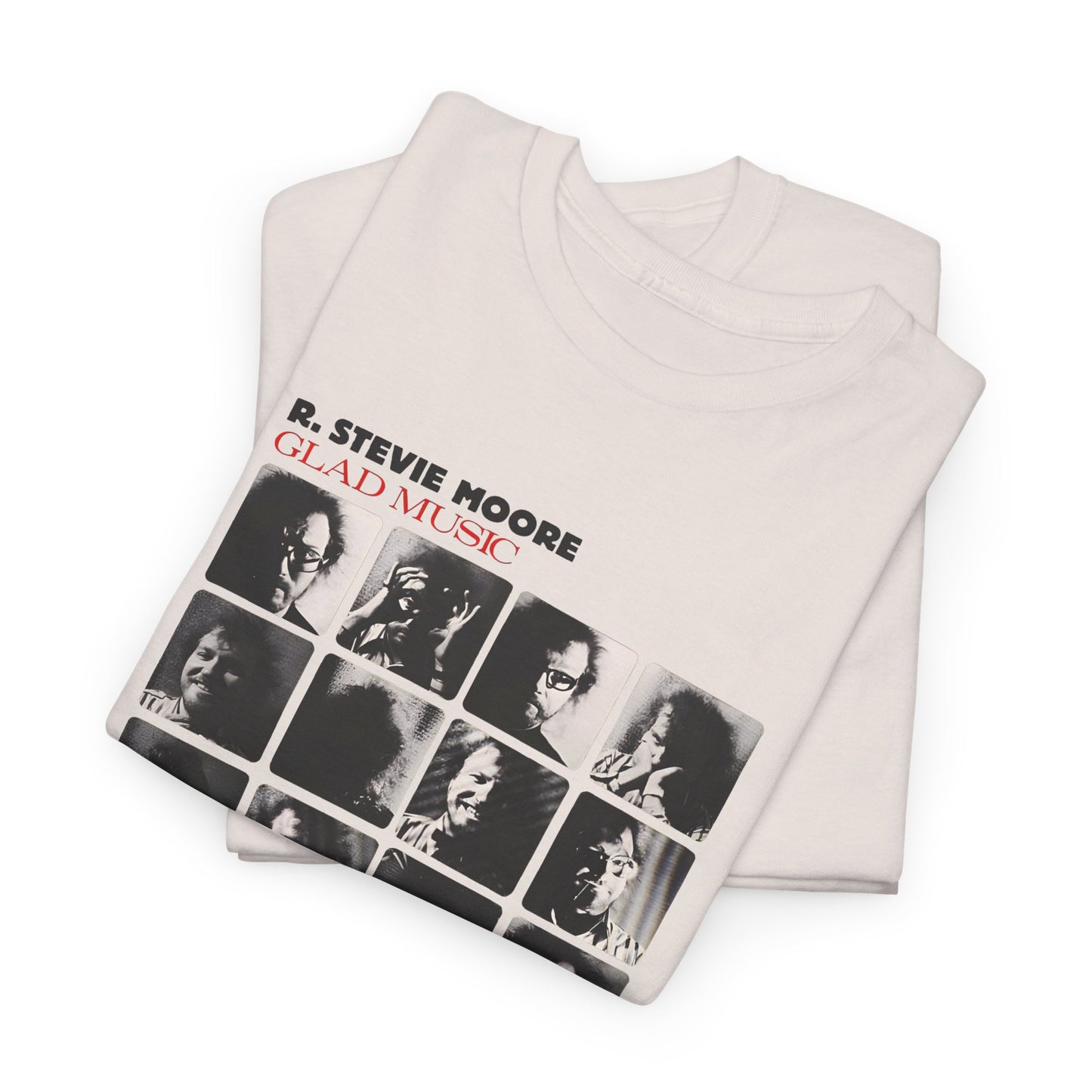 1986 glad music by r stevie moore album cover custom edit tshirt