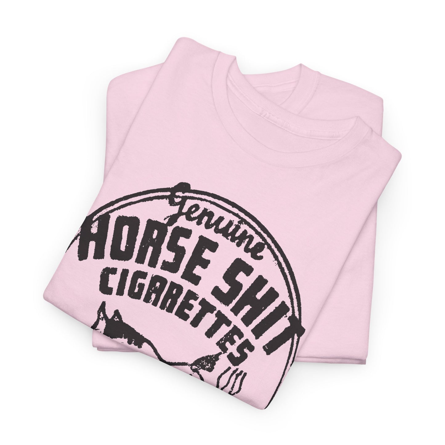 vintage horse shit cigarettes graphic reproduction tshirt