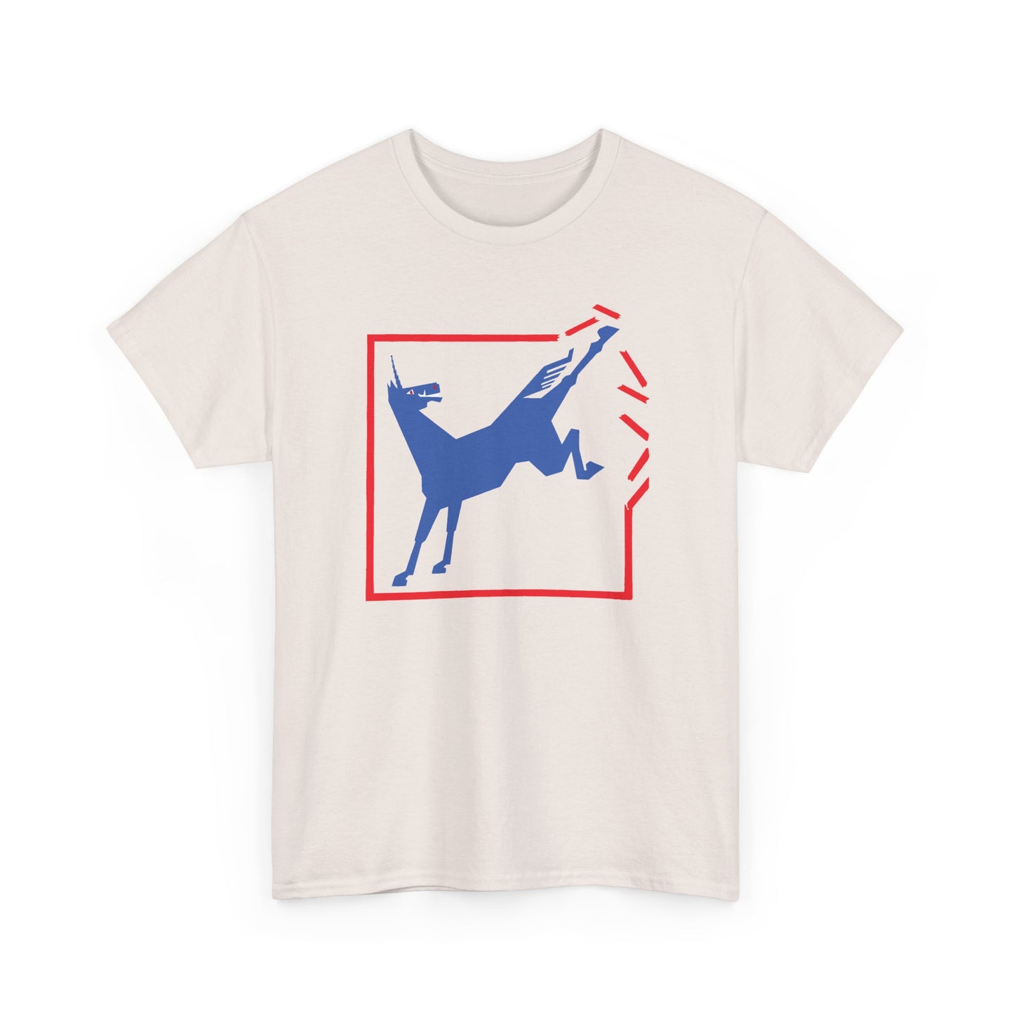 1924 german cartoon unicorn breaking free reproduction tshirt