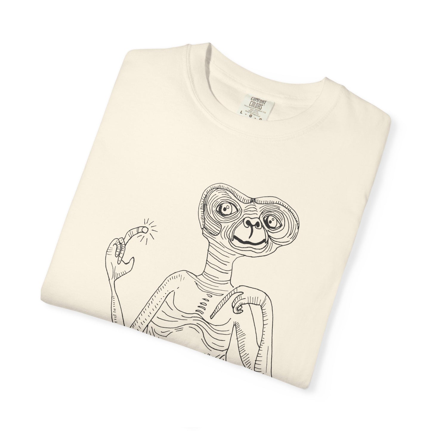 original drawing E.T the extraterrestrial tshirt on comfort colors