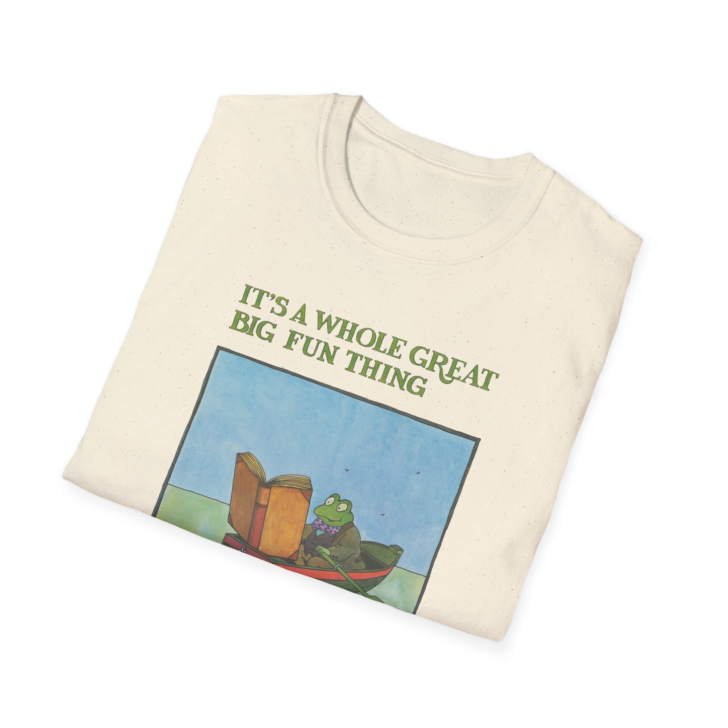 1972 reading poster illustration by tomi ungerer it's a whole great big fun thing tshirt