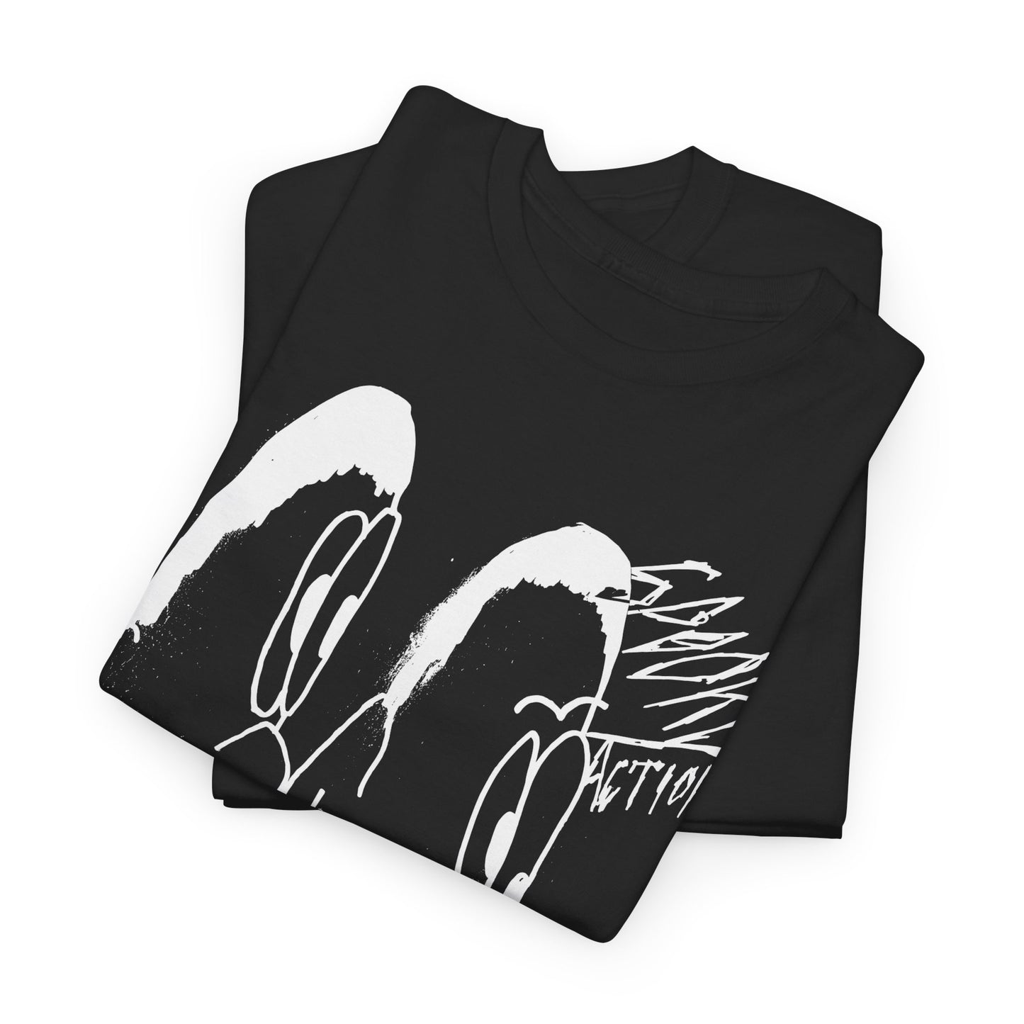 vintage norweigan weird doodle spooky action reproduction tshirt