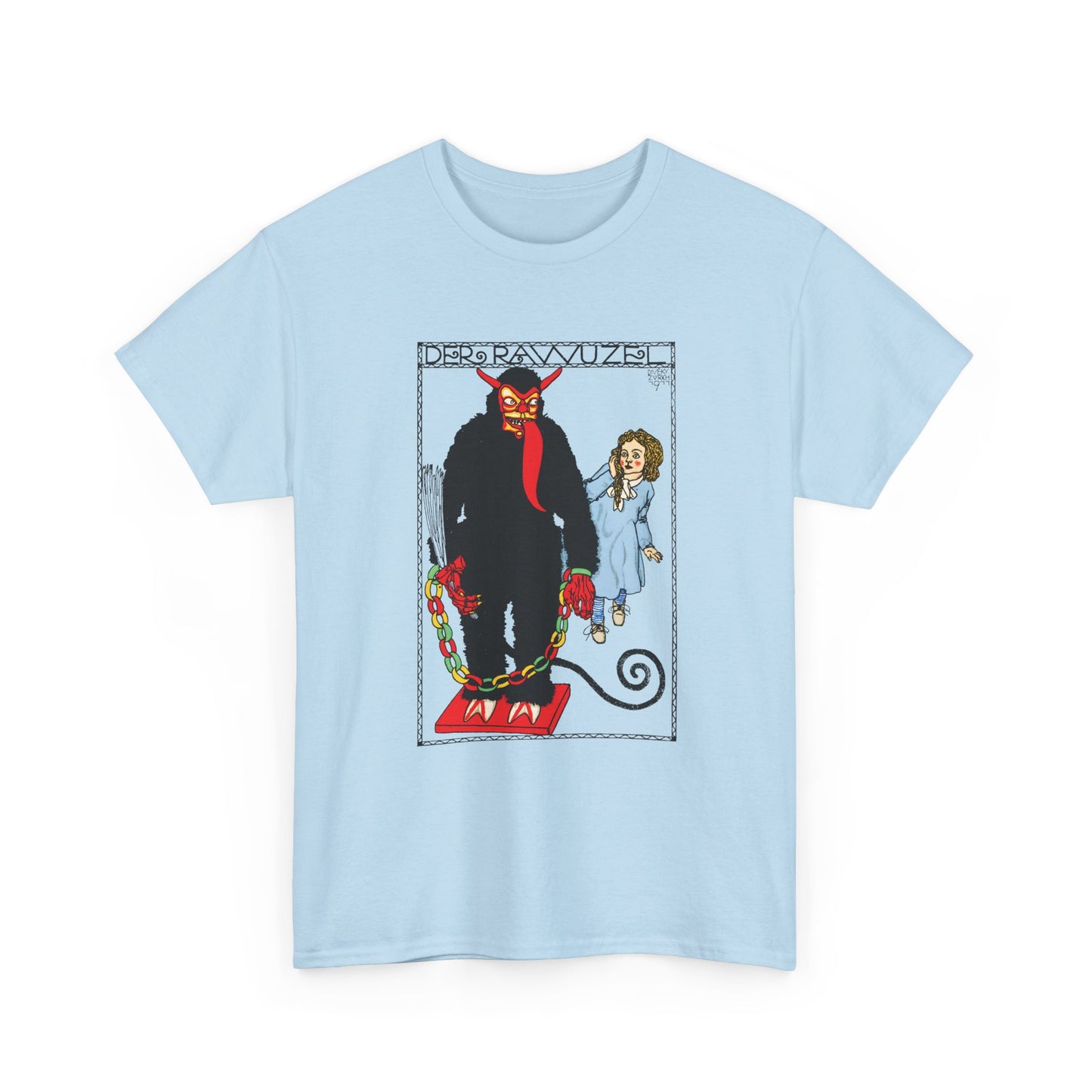 1911 josef von diveky the monster (der rawuzel) color lithograph reproduction tshirt