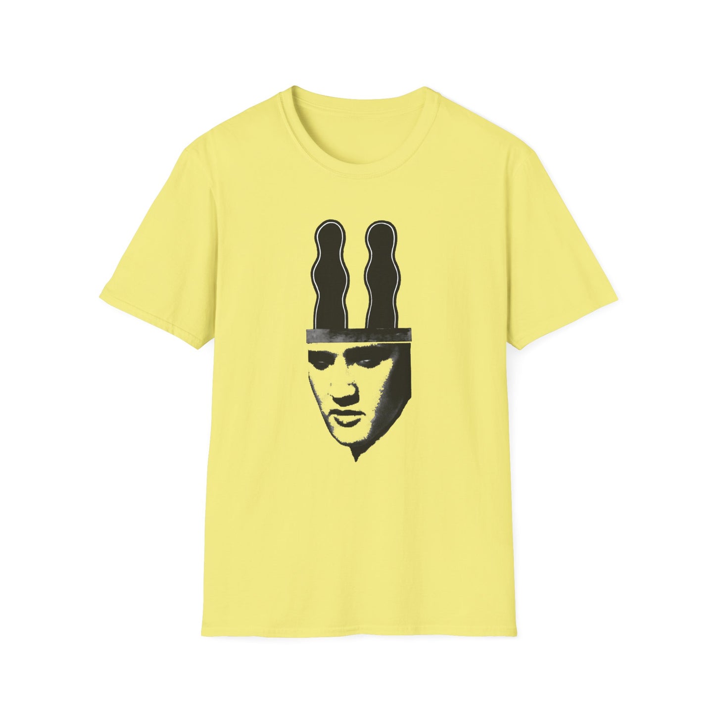 ray johnson art elvis with bunny ears tshirt