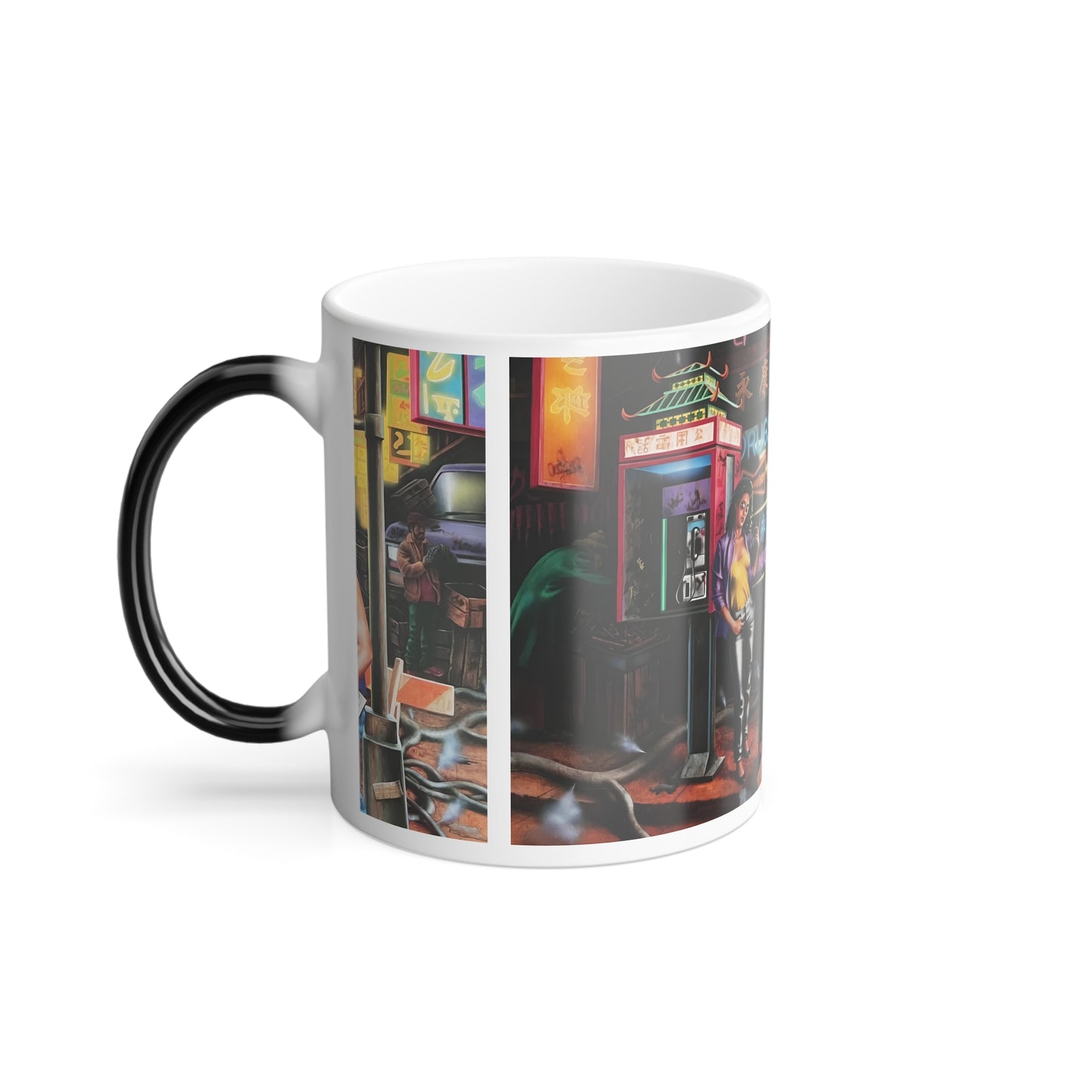 1984 william gibson book neuromancer barclay dust jacket color-changing mug