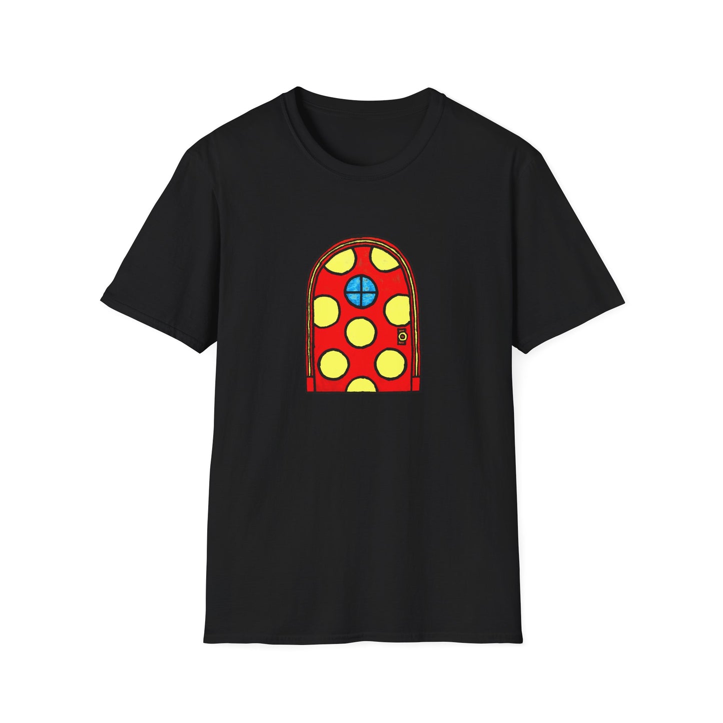 polka dot door original drawing tshirt