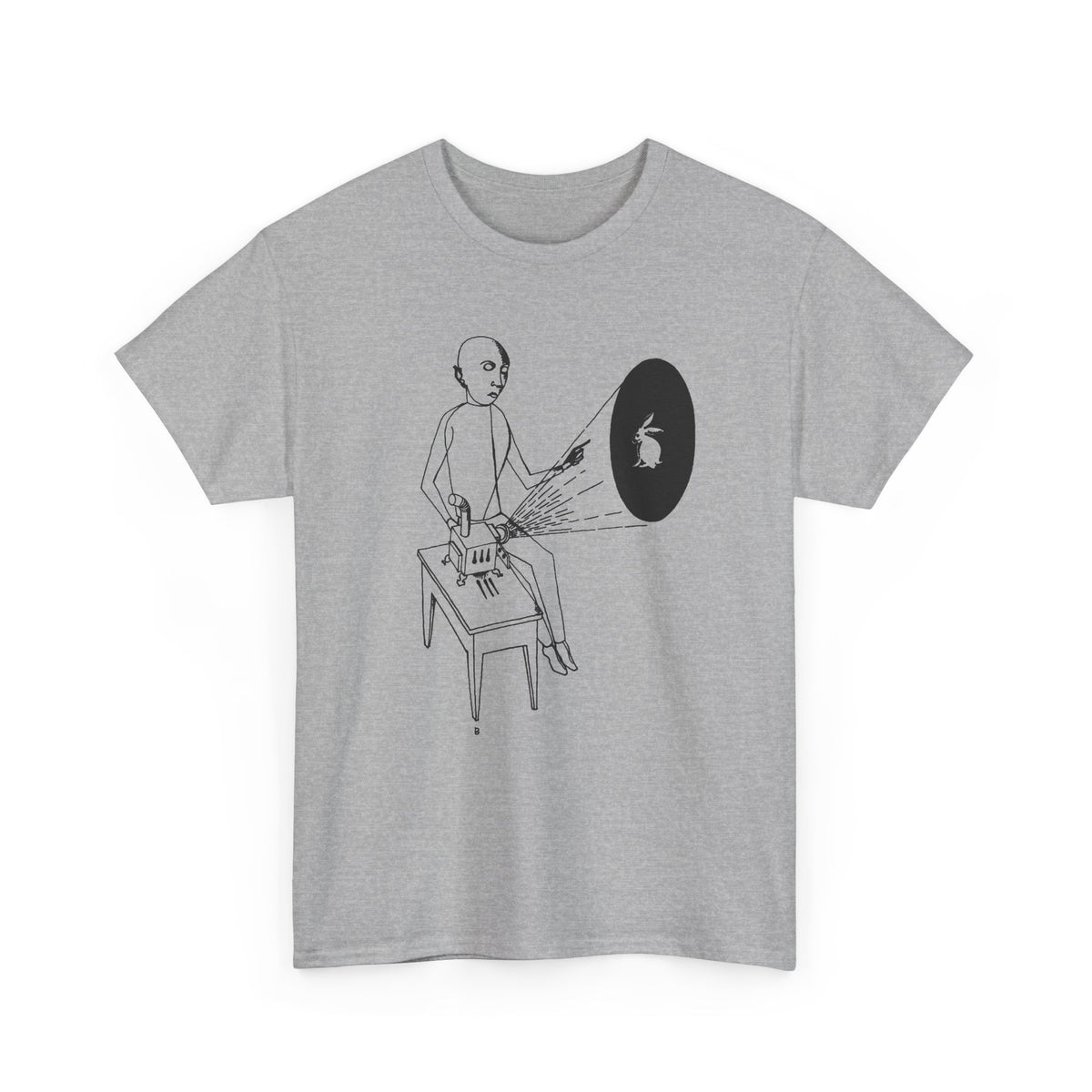 1927 laterna magica ink illustration by gottfried brockmann tshirt
