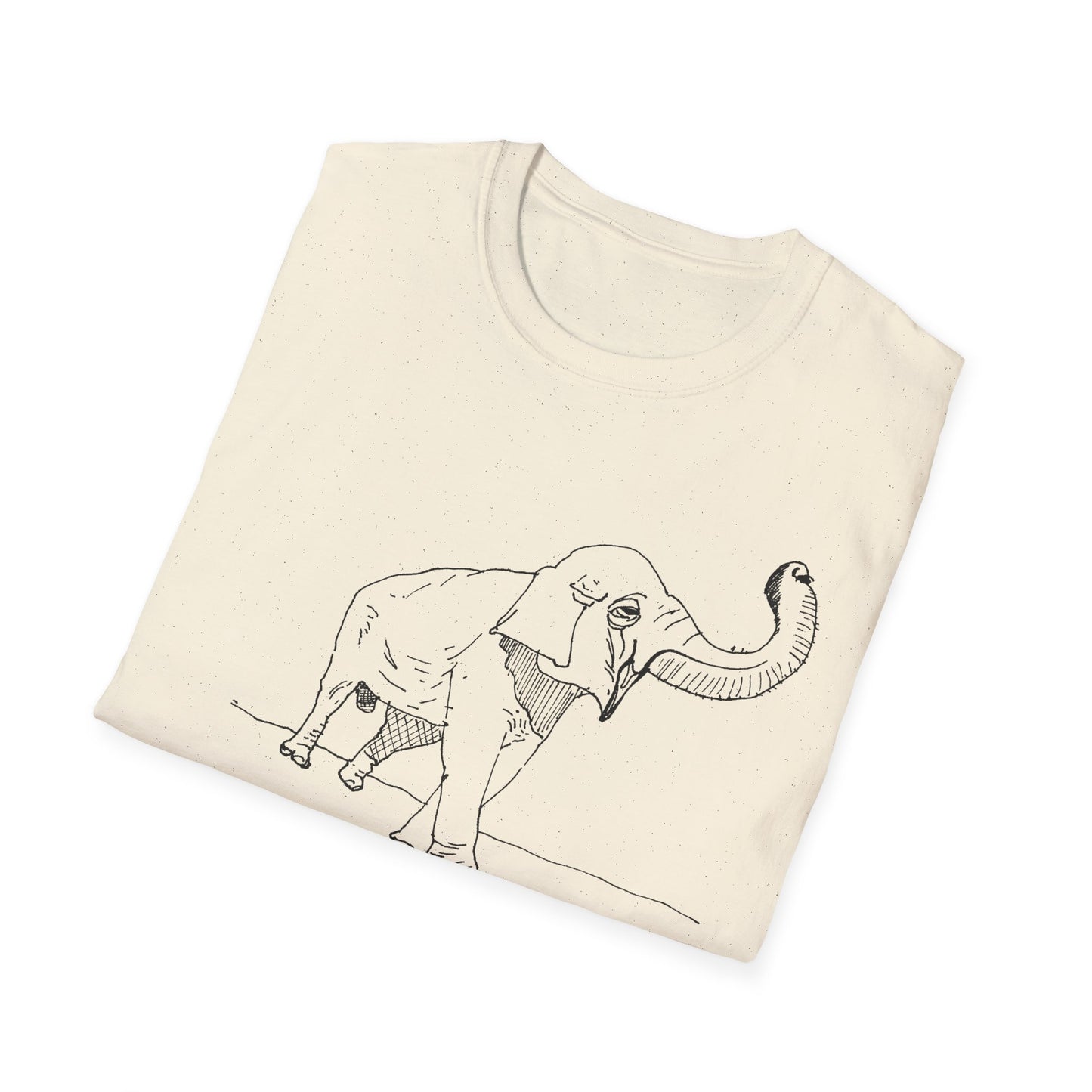 original drawing elephant kicks heroin habit reference to xiguang the elephant tshirt