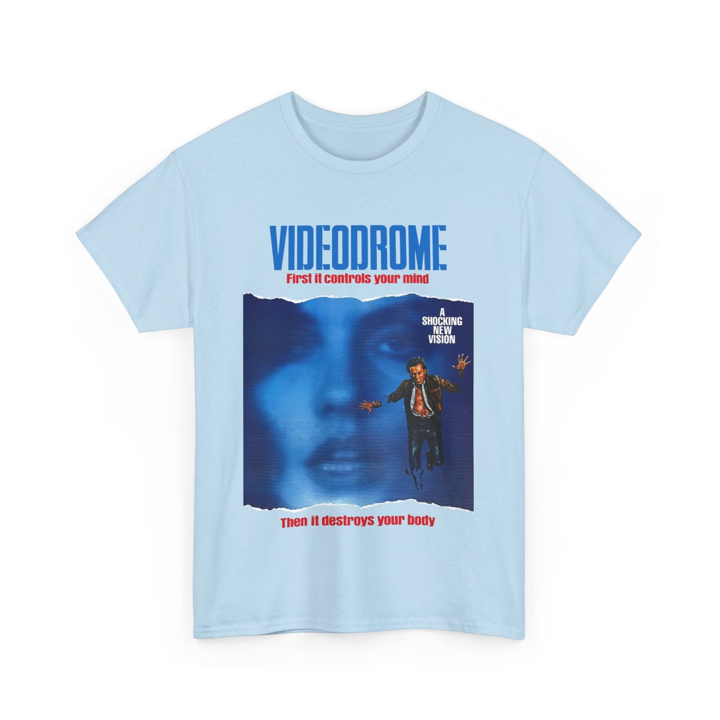 david cronenberg's videodrome 1983 alternate movie poster tshirt