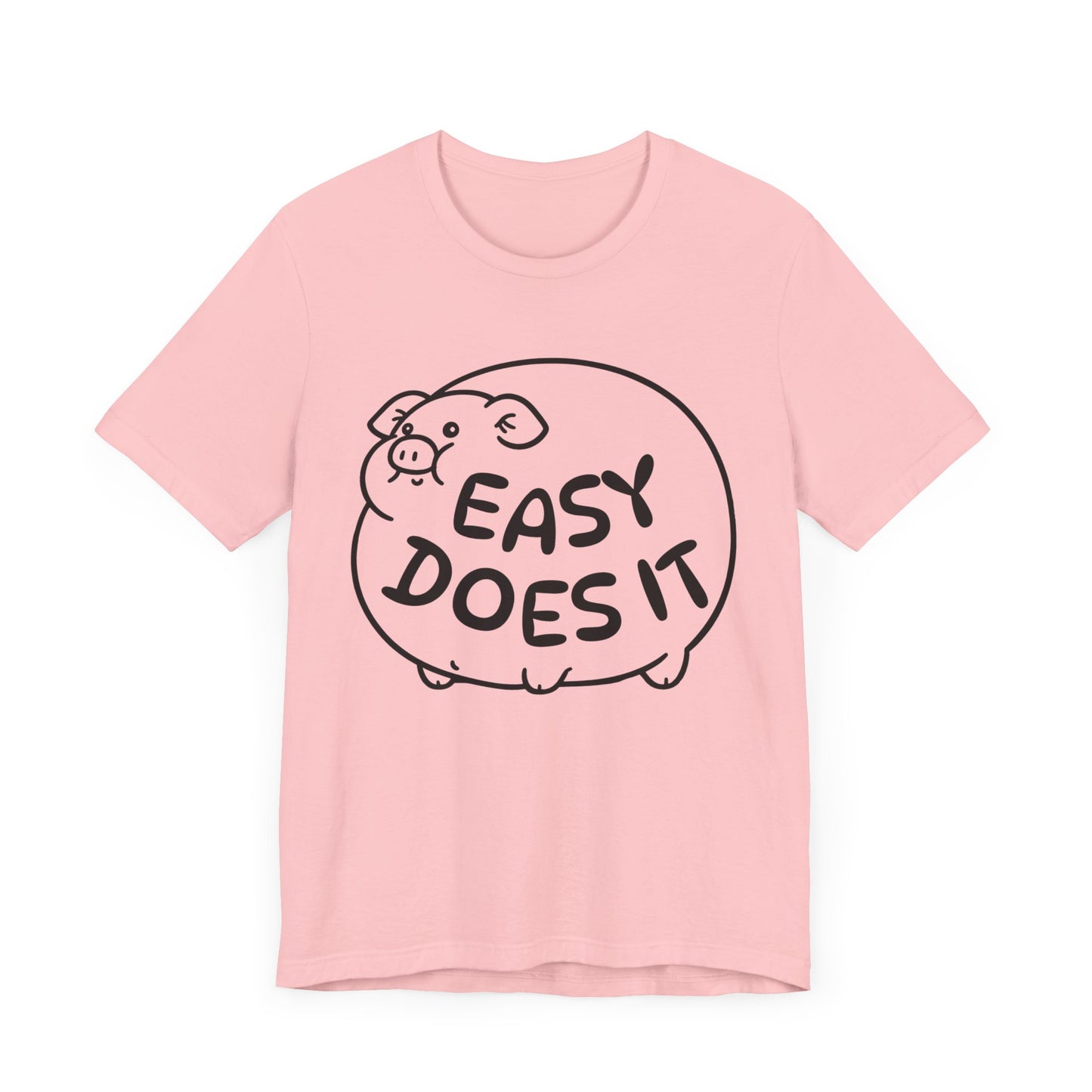 easy does it inflated pig tshirt