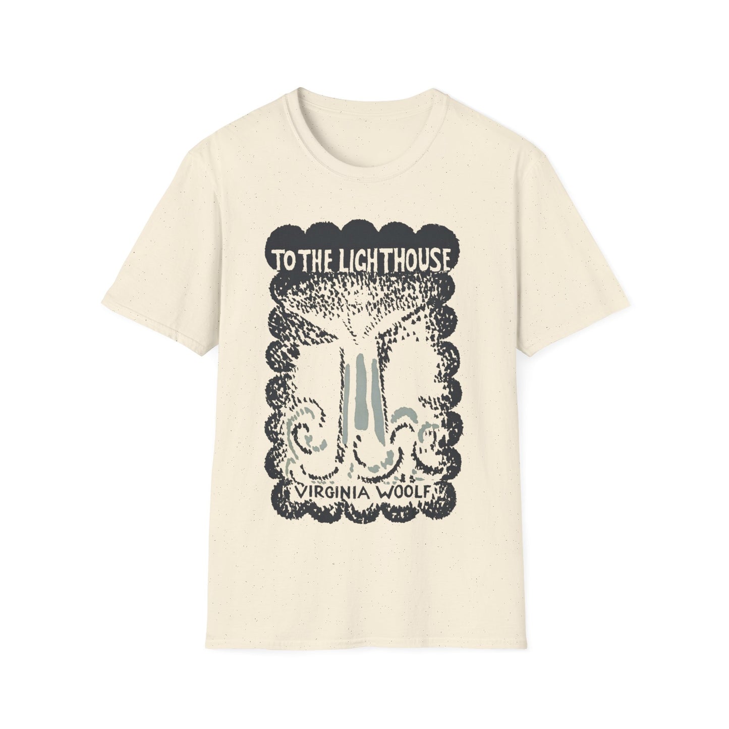 1927 book "to the lighthouse" by virginia woolf with book cover by vanessa bell tshirt