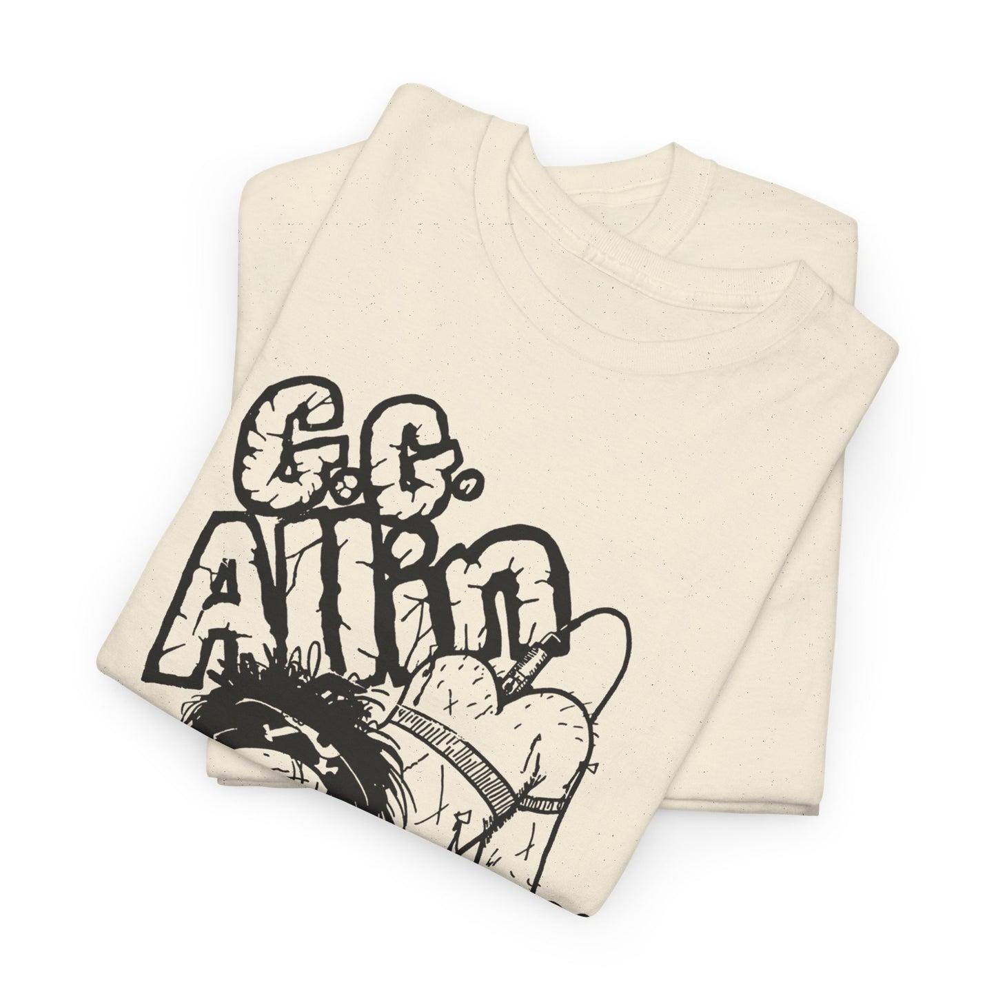 1990s gg allin show poster custom edit tshirt