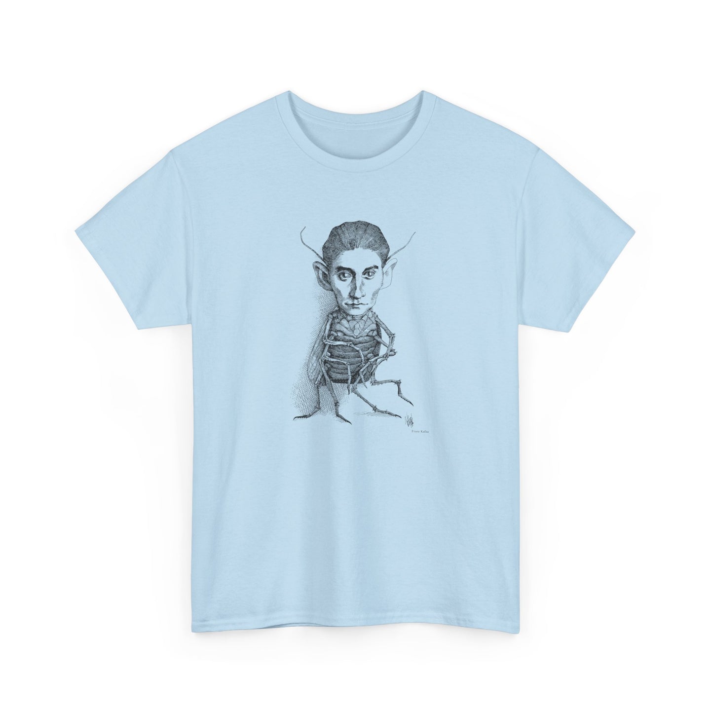 1970s drawing of franz kafka by rogelio naranjo tshirt