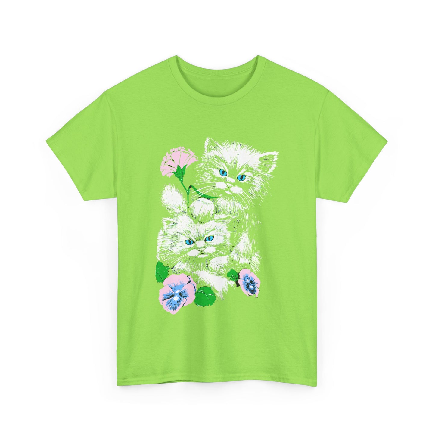 1980s distressed vintage cats reproduction tshirt