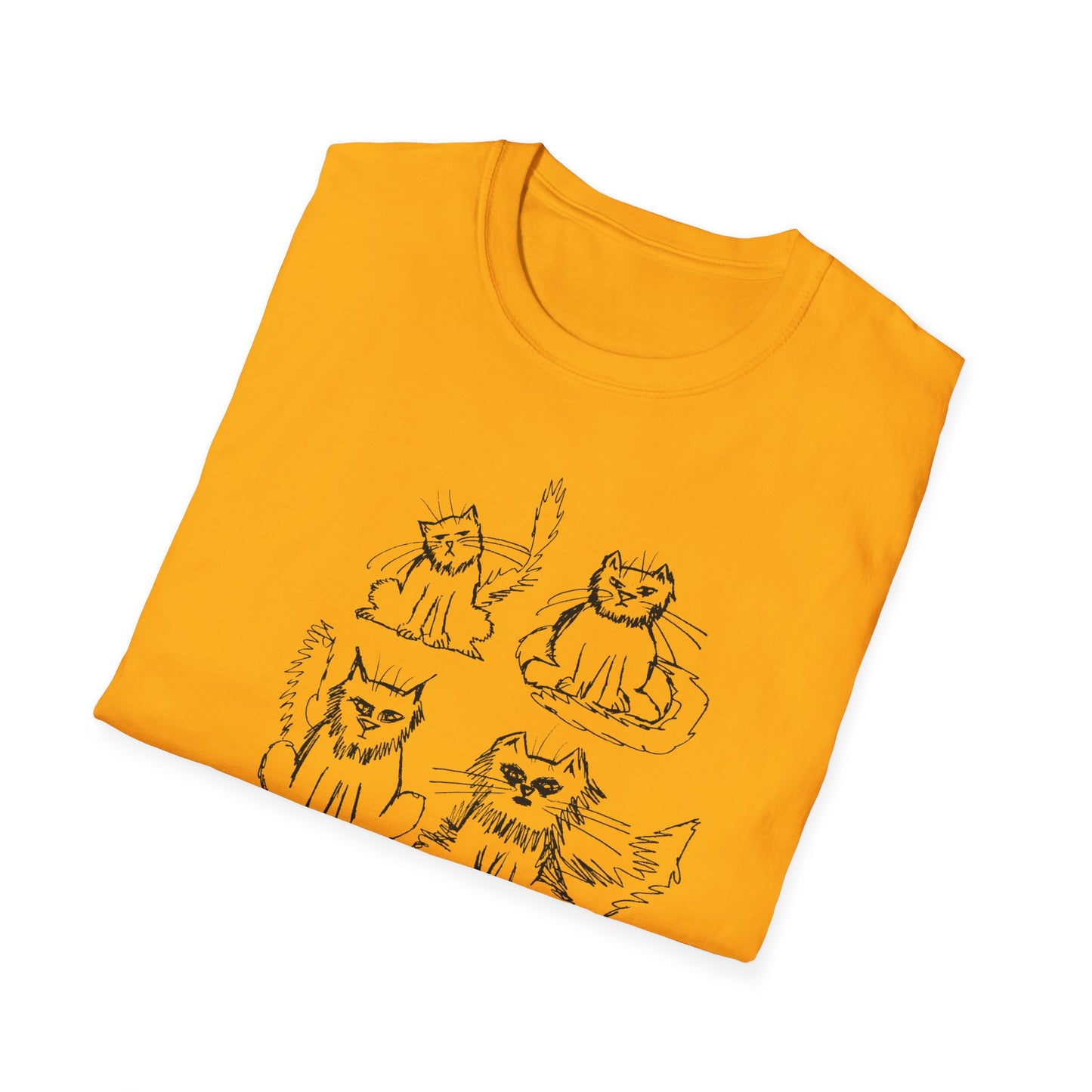 original drawing another six cats tshirt