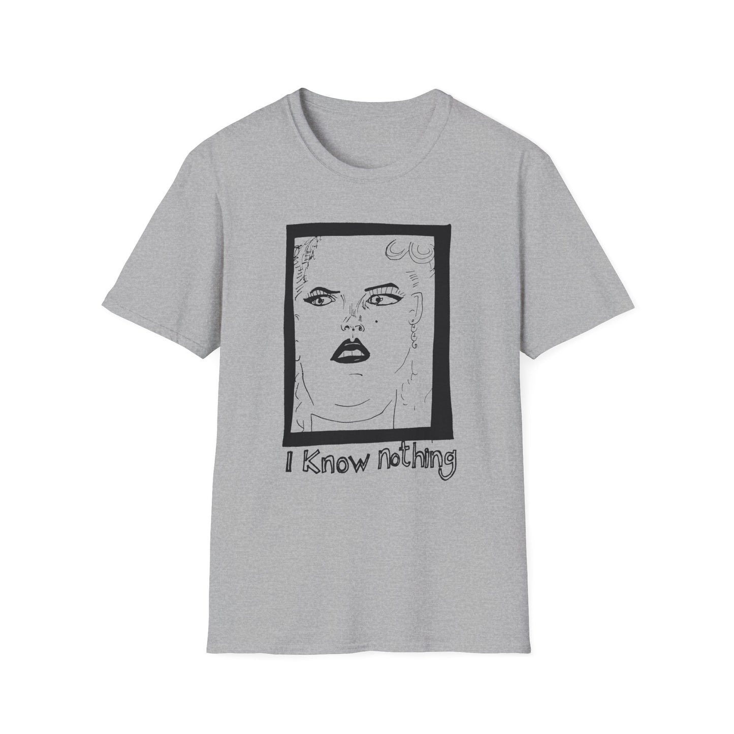 anna nicole smith drawing on a tshirt