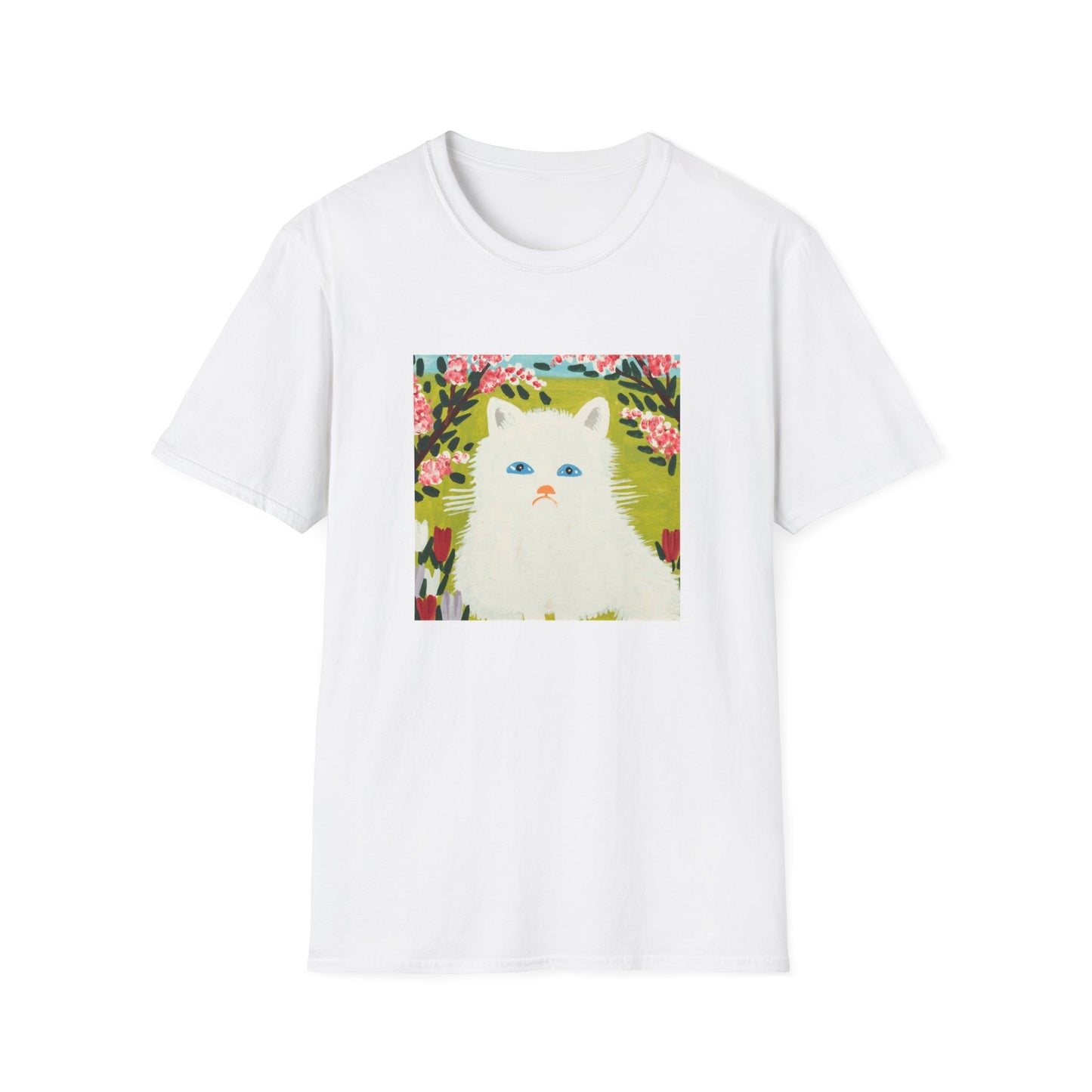 maud lewis canadian folk artist white cat tshirt