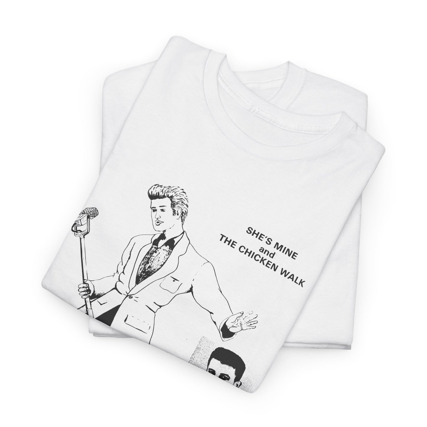 1980s hasil adkins chicken walk record cover tshirt