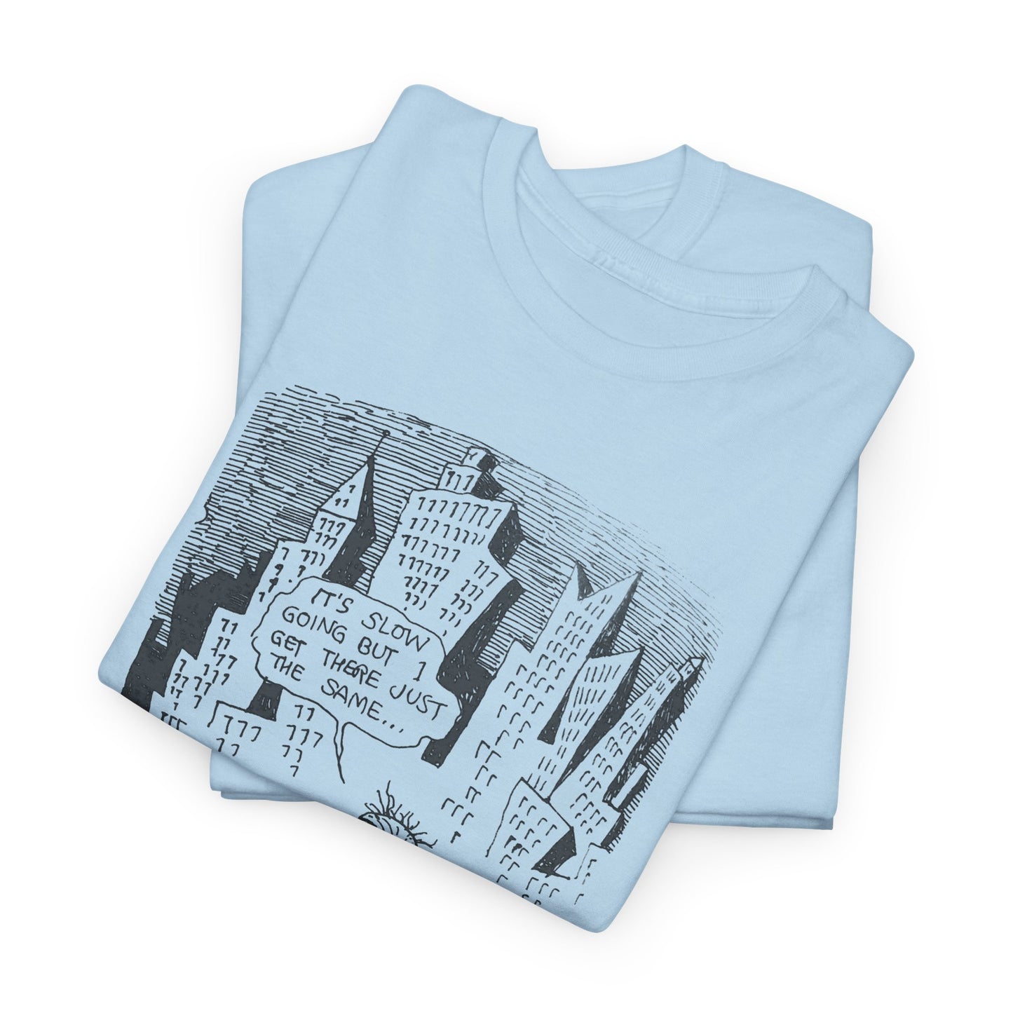 r. crumb slow going illustration tshirt
