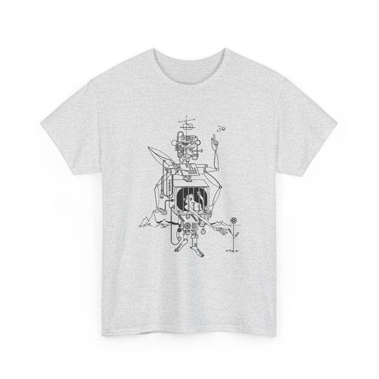 1962 illustration by piotr labuzek aka baro reproduction tshirt