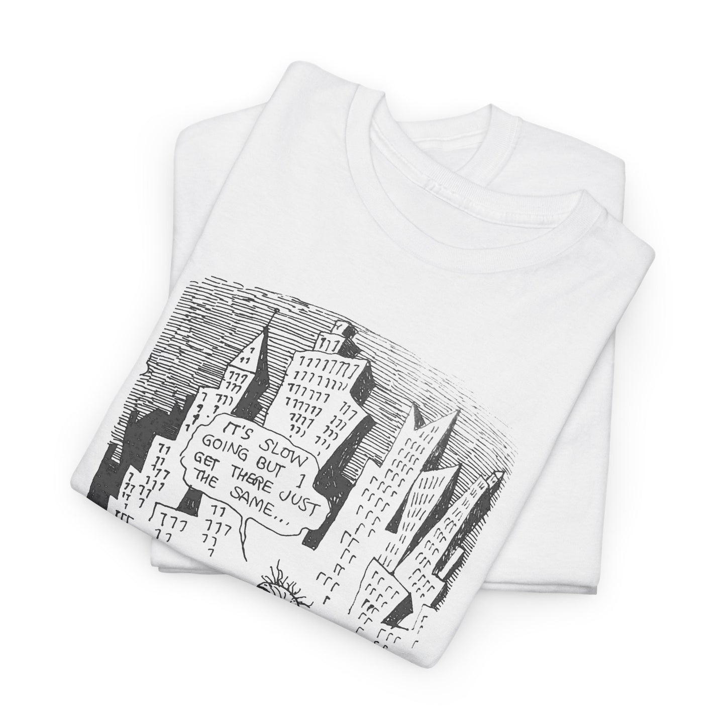 r. crumb slow going illustration tshirt