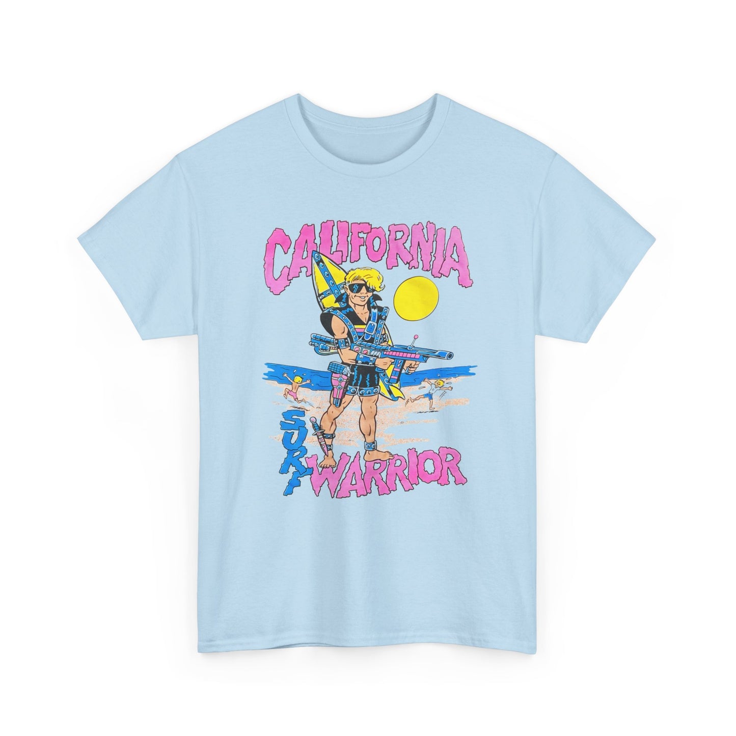 1980s california surf warrior edit tshirt