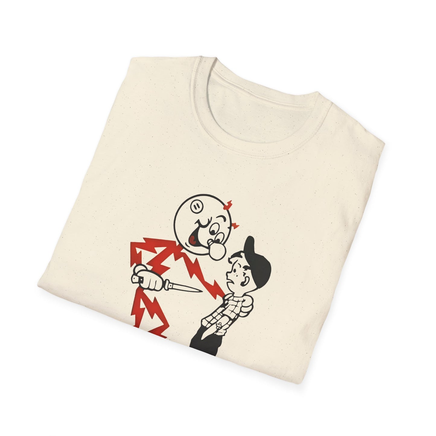 reddy kilowatt remember kids electricity will kill you vintage logo reproduction tshirt