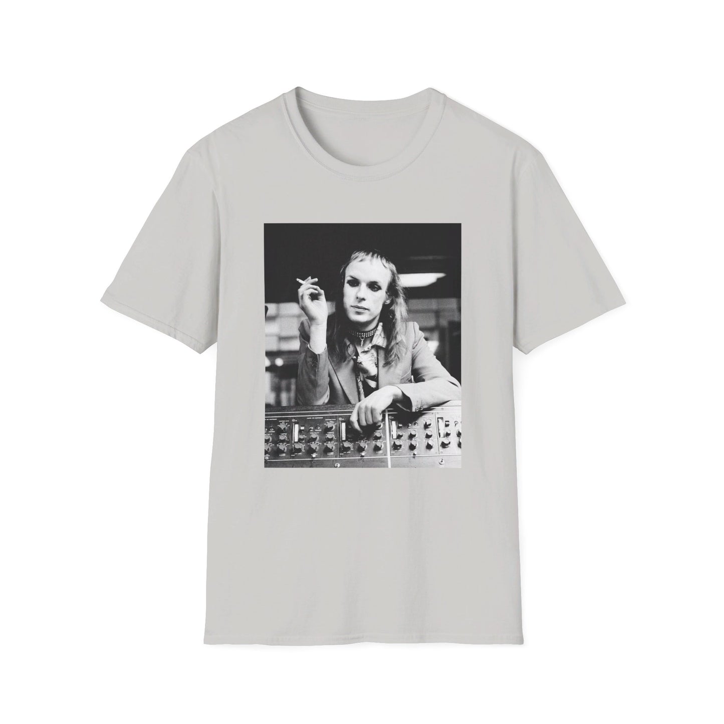 brian eno smoking at the console tshirt