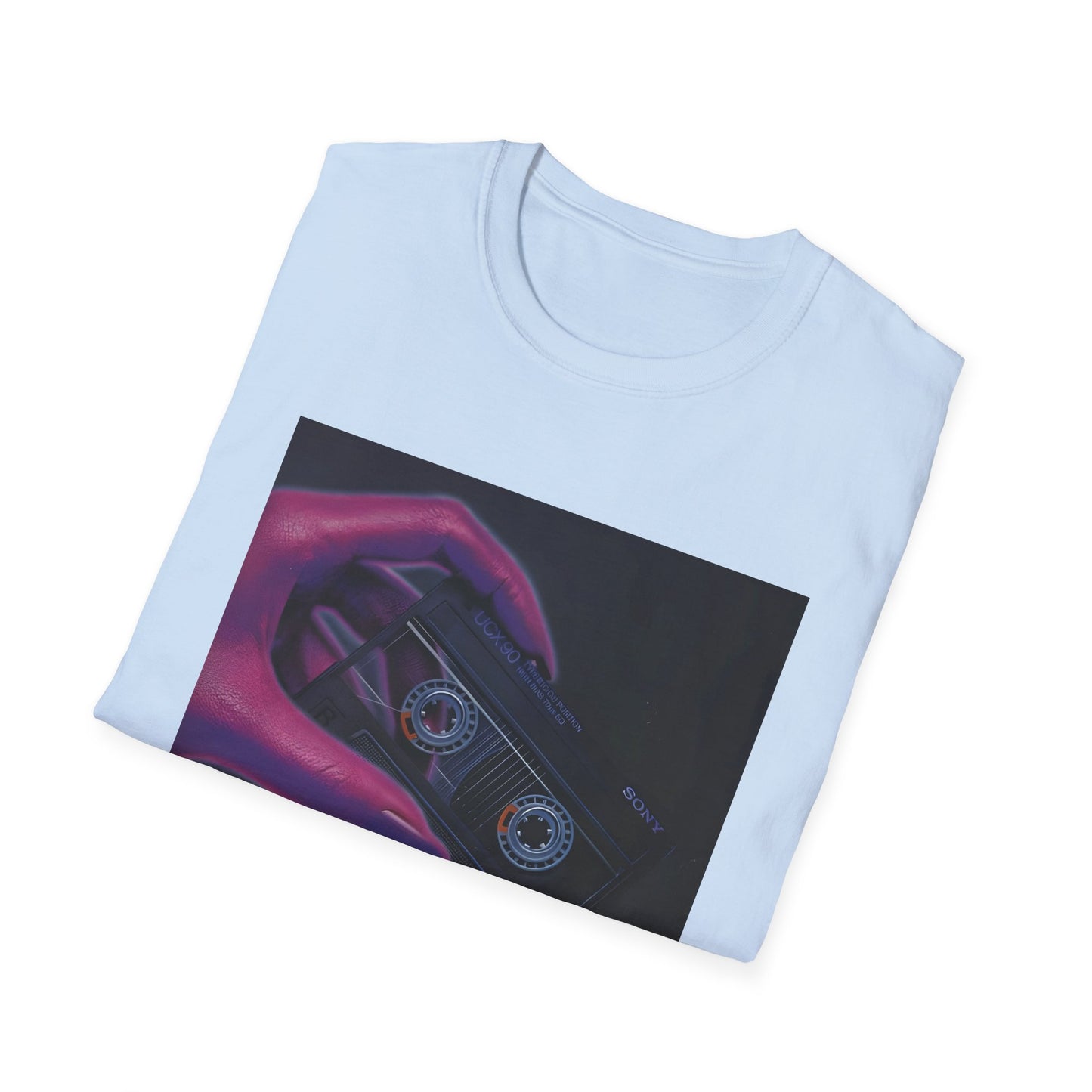 1980s ucx-90 audiocassette print advertisement tshirt