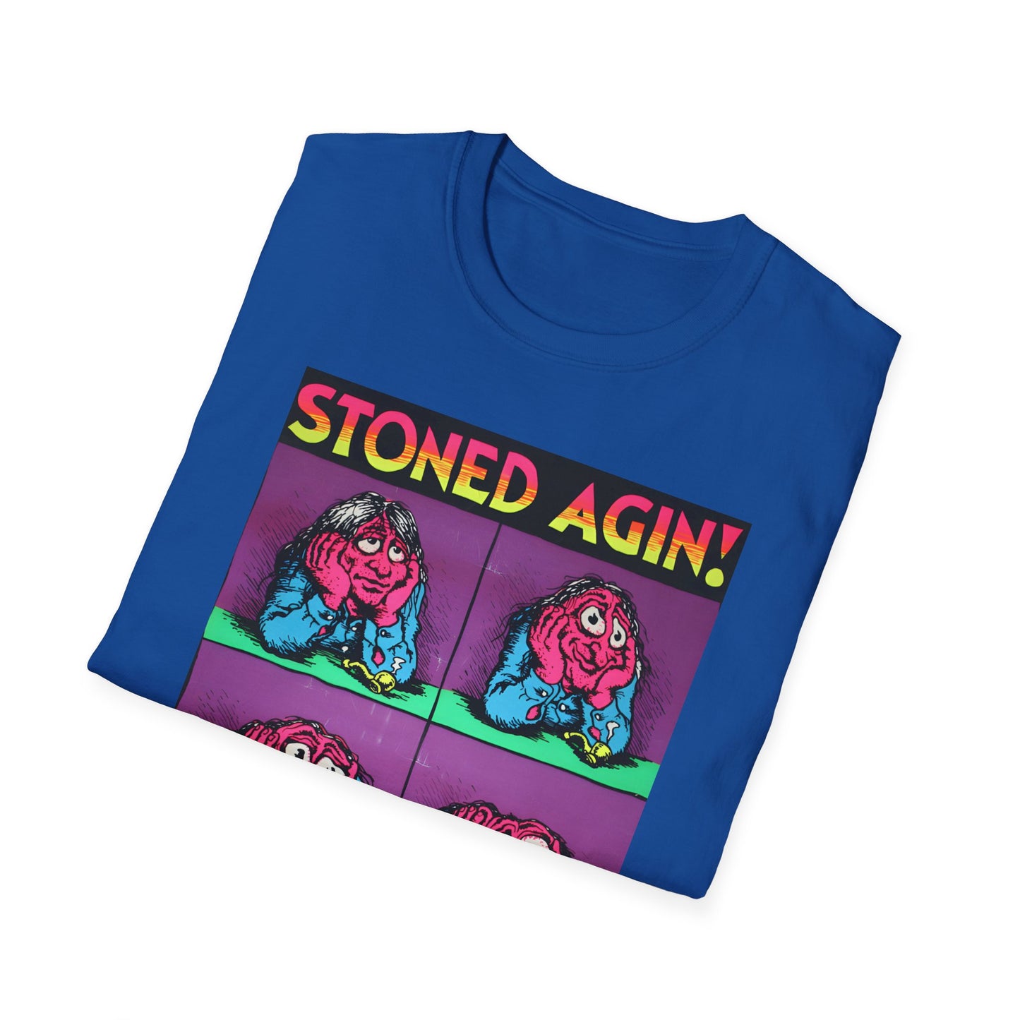 stoned agin! r. crumb blacklight poster tshirt