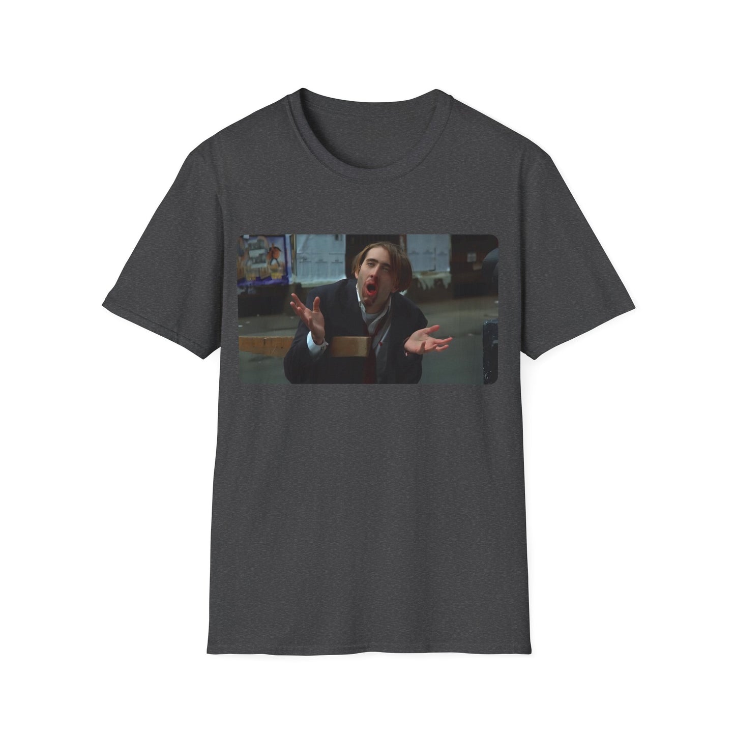 1989 nic cage vampire's kiss movie tshirt