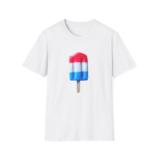 classic red white blue popsicle tshirt