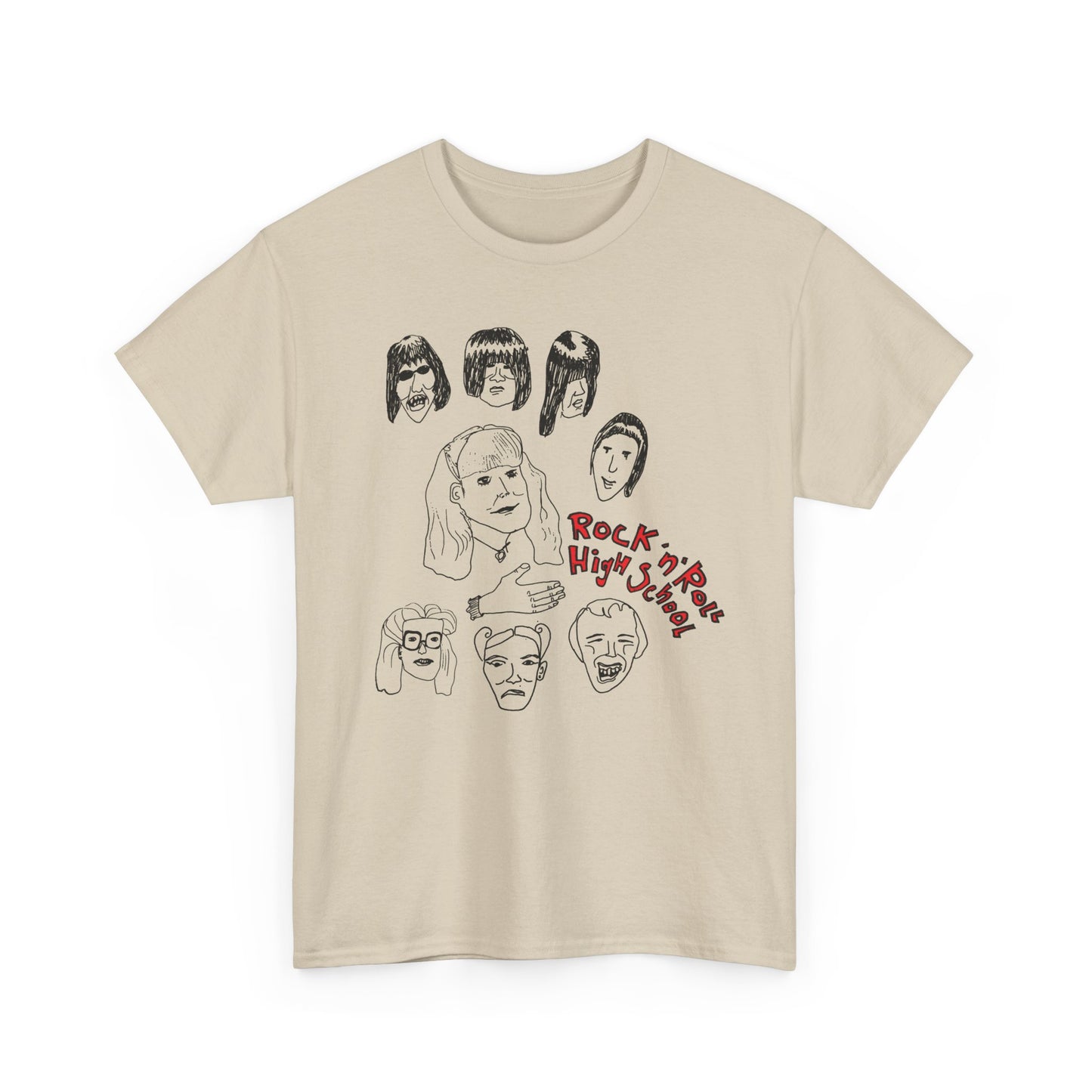 rock n roll high school bizarre original drawing tshirt