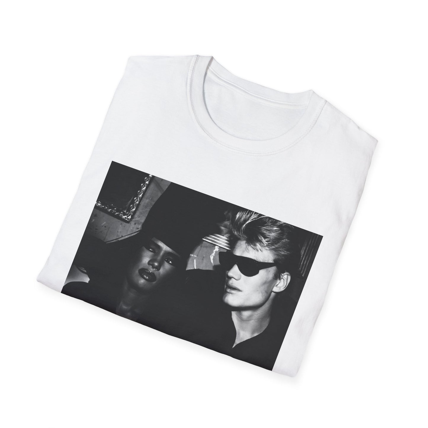 early '80s dolph lundgren and grace jones tshirt