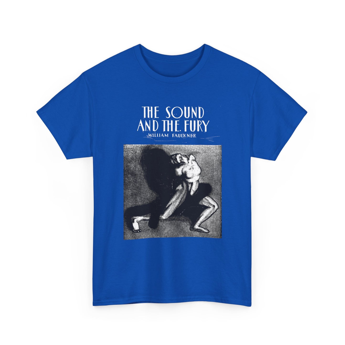 1929 the sound and the fury by william faulkner book cover edit tshirt