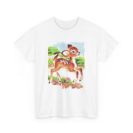another vintage cute baby deer reproduction tshirt