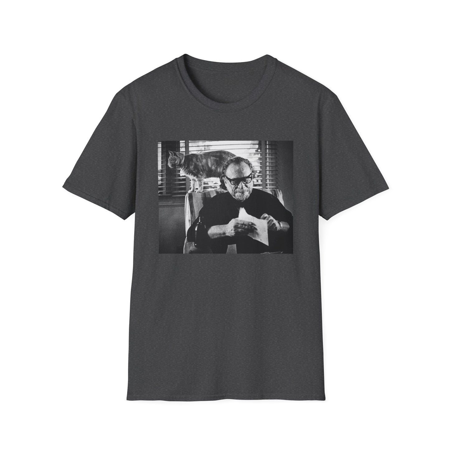 bukowski and butch the cat tshirt