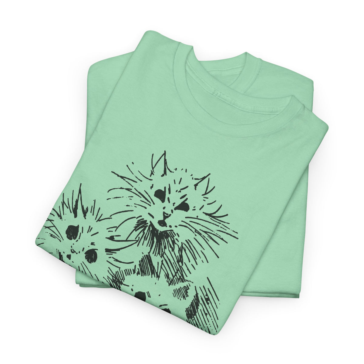 louis wain ghost cats sketch edit tshirt